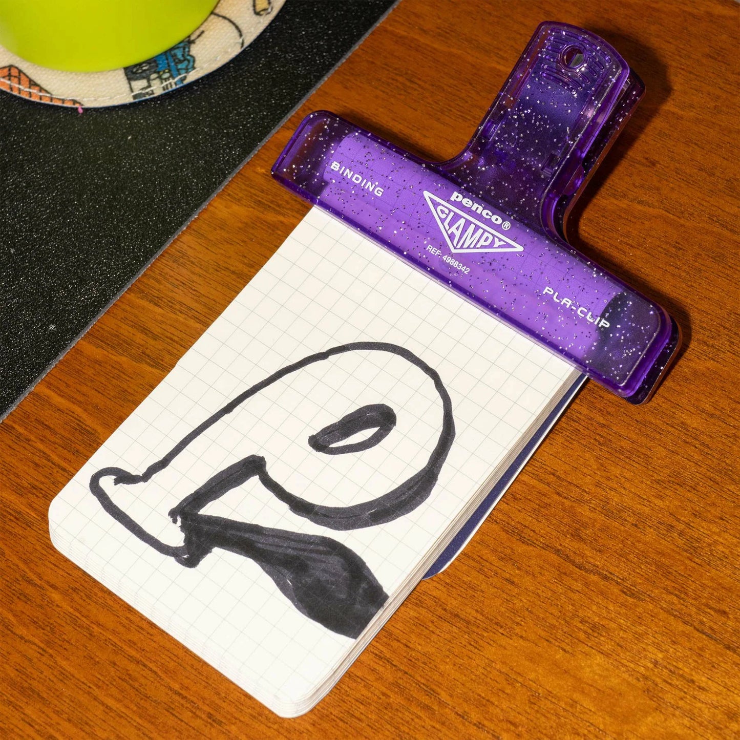 Hightide PENCO Clampy Plastic Clip - Glitter Purple