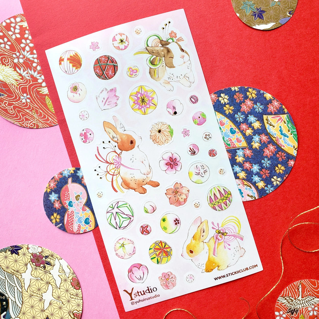 Faire Stickii Sticker Sheet - Year of the Bun