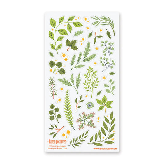Faire Stickii Sticker Sheet - Lovely Leaves