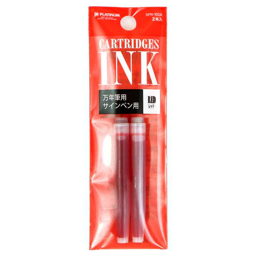 Platinum Preppy Ink Cartridges - Red