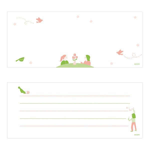 Midori Stand Memo Pad - Message (Horizontal)