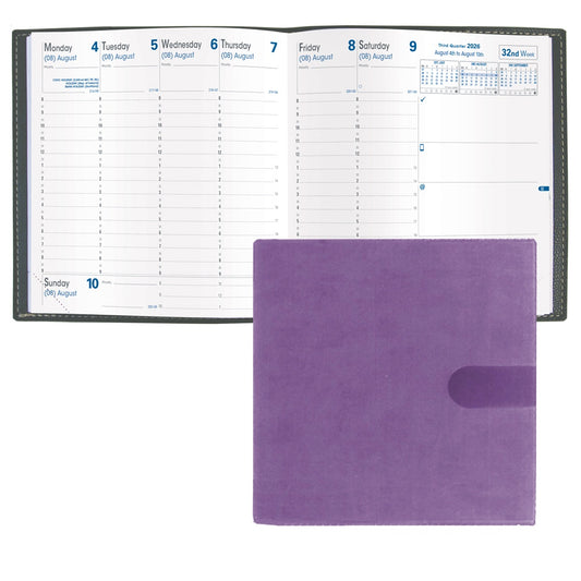 Quo Vadis 2026 Executive Weekly Planner - Texas Violet