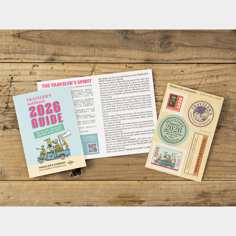 TRAVELER'S 2026 Passport Size Diary Insert - Weekly