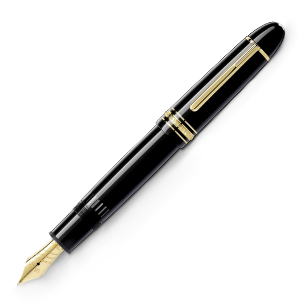 MONTBLANC 万年筆 No.149 Montblanc 149 Calligraphy Curved Nib Fountain Pen - Black
