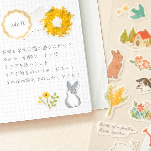 NB Deco Time Stickers - Rabbit (2 Sheets)