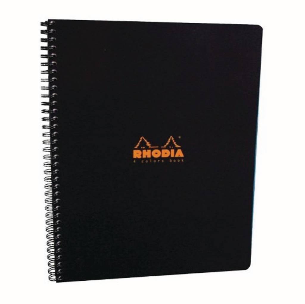 Rhodia 4-Color Wirebound Lined with Margin A4 Notebook - Orange
