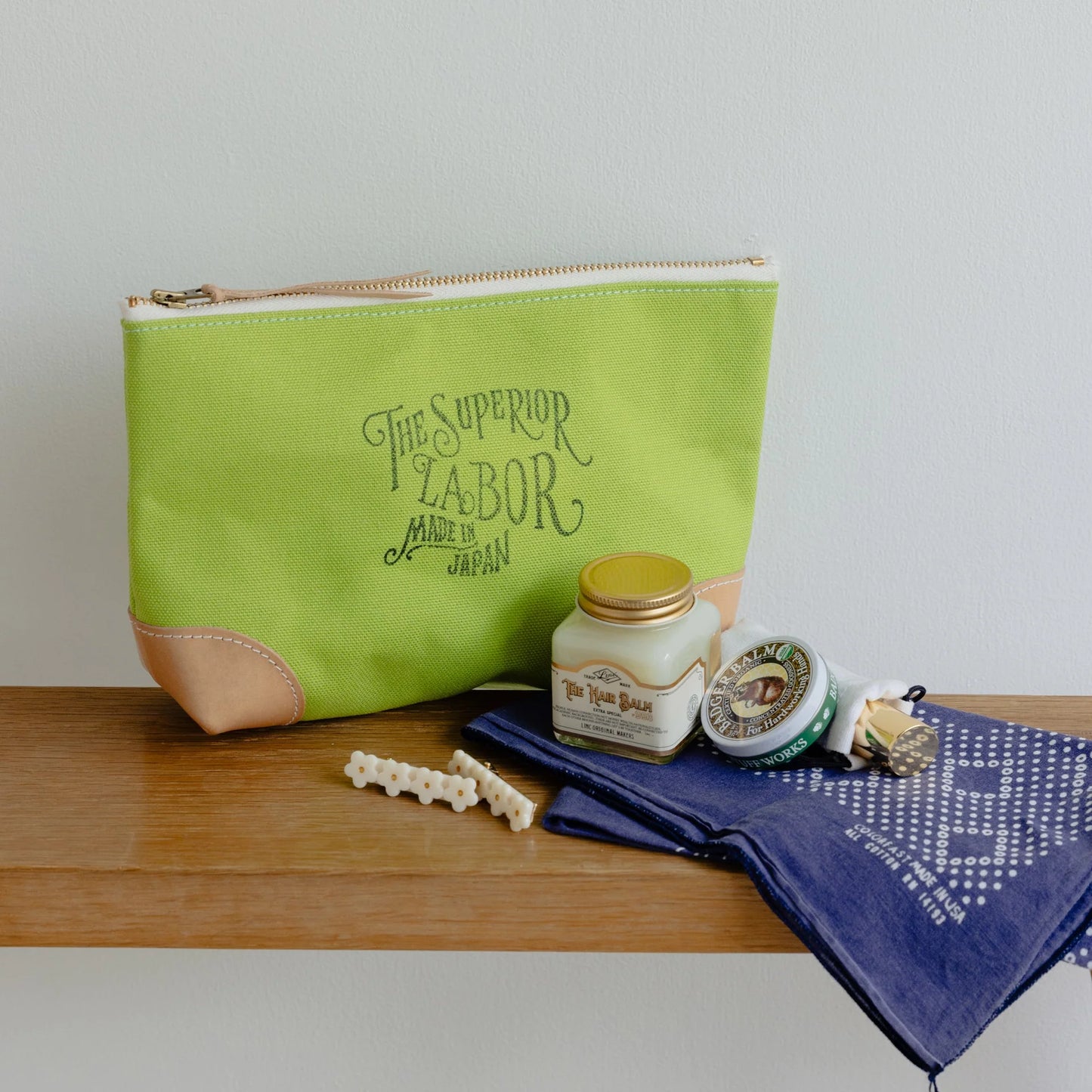 The Superior Labor #03 Color Canvas Pouch - Blue