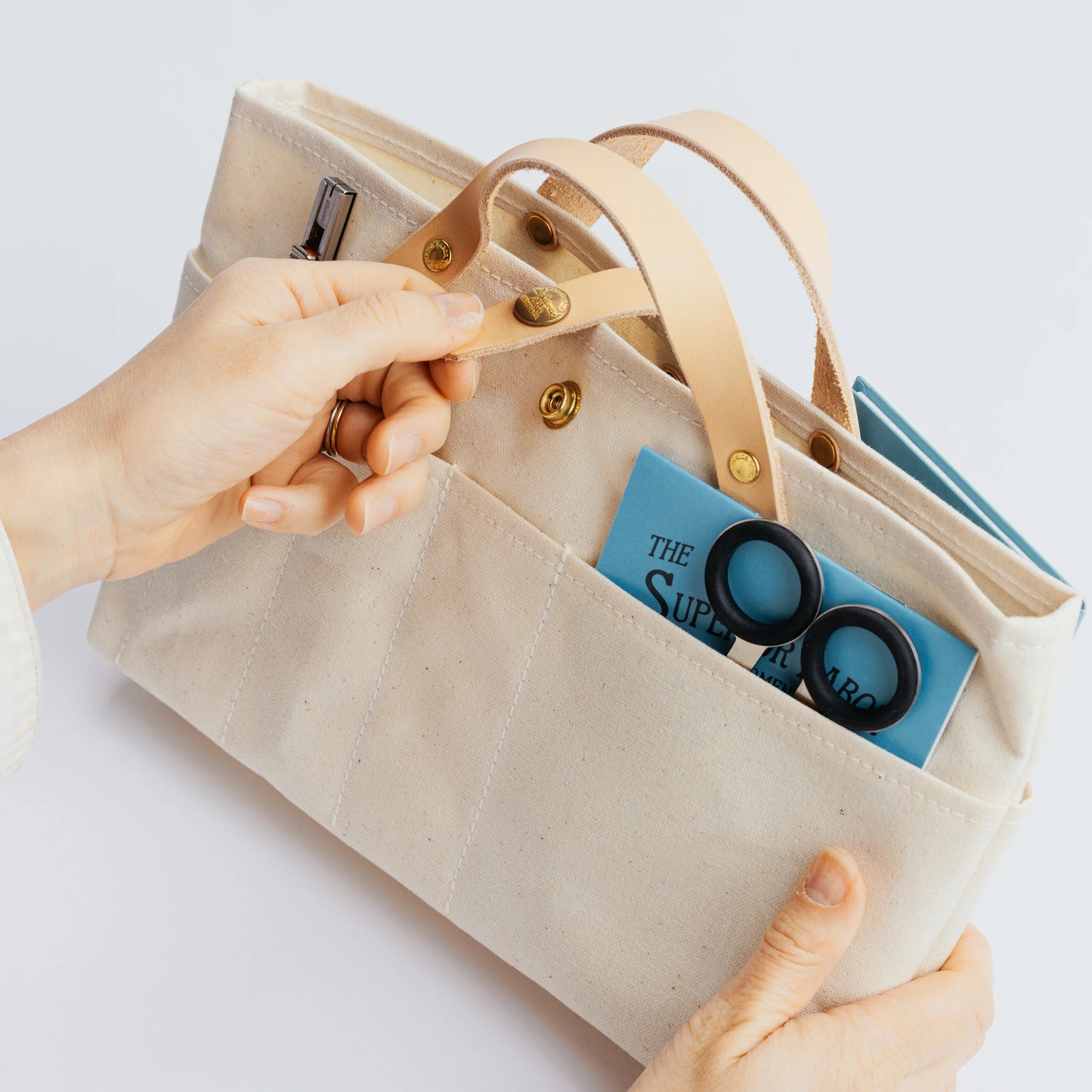 The Superior Labor Paraffin Canvas Mini Bag - Brown