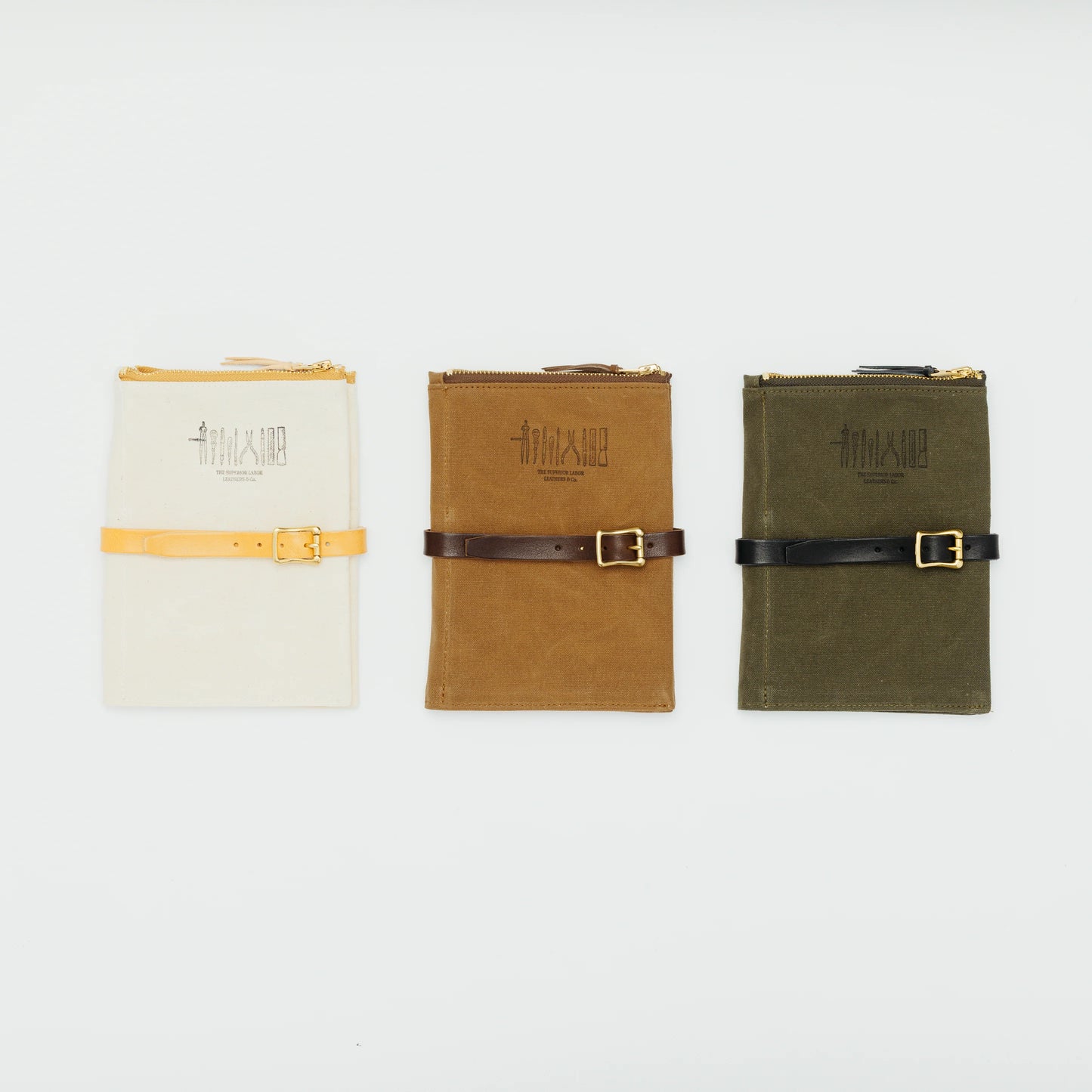 The Superior Labor Paraffin Canvas Pen Case - Brown