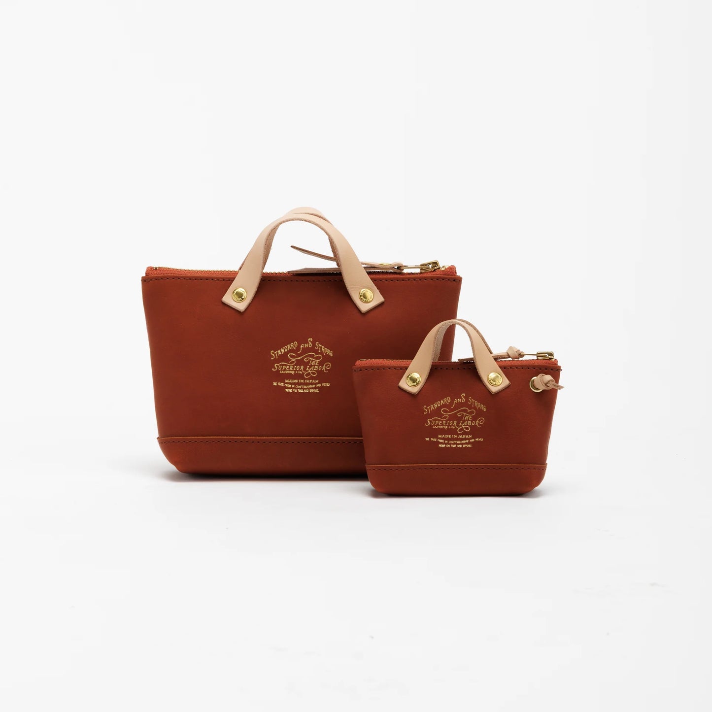 The Superior Labor All Leather Engineer Pouch - Brown Black