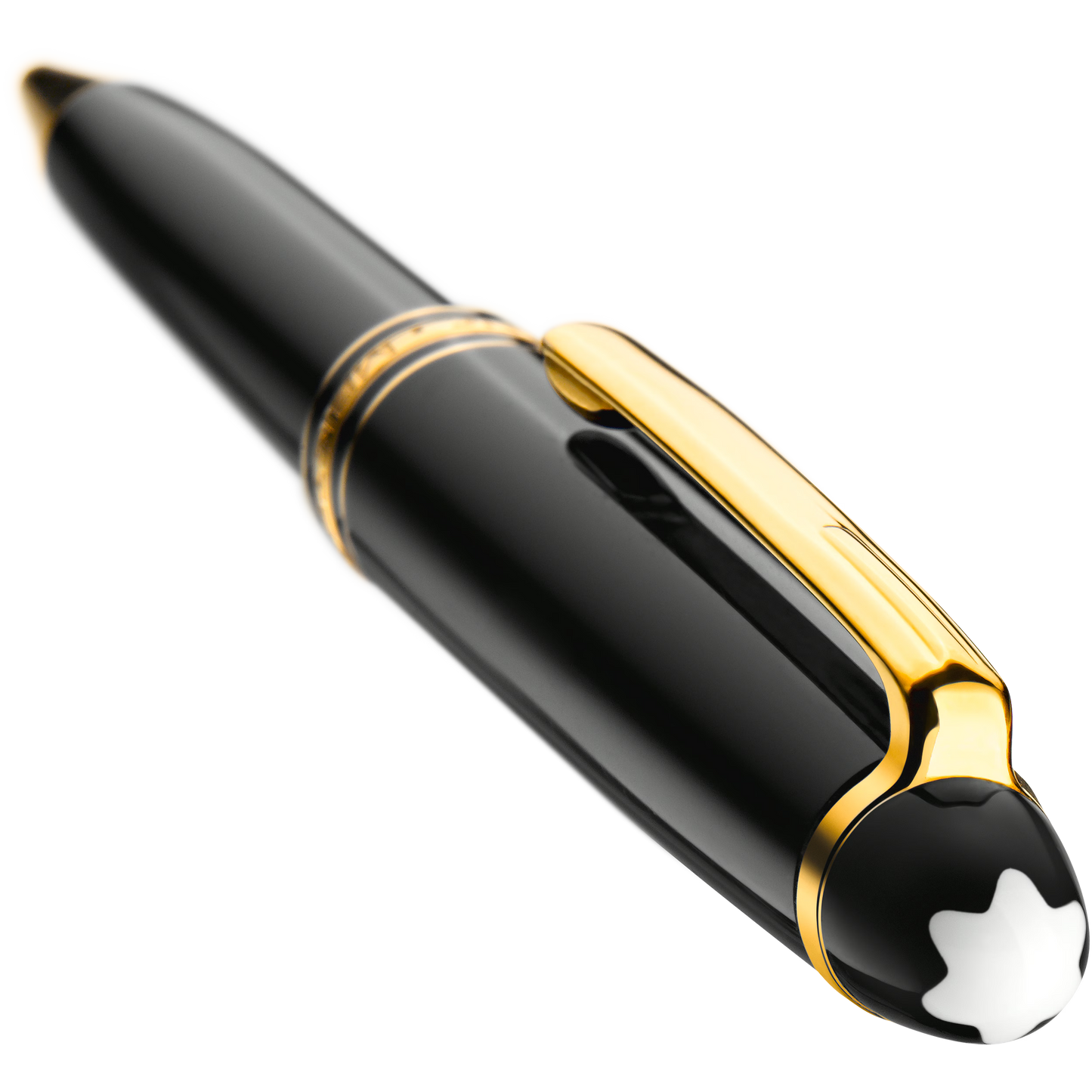 Montblanc Meisterstuck Ballpoint - Black with Gold-Coated Trim (Midsize)