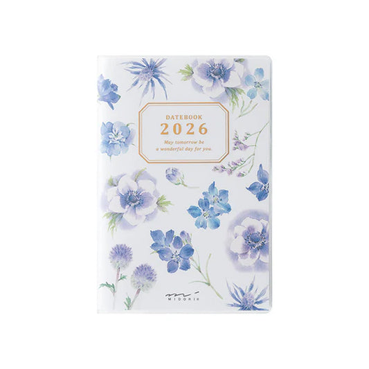 Midori 2026 Mini Pocket Diary - Country Time Flower