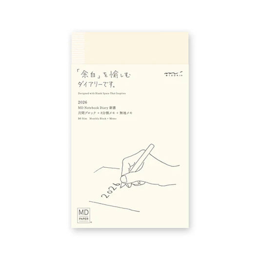 Midori 2026 MD Notebook Diary - B6 Slim