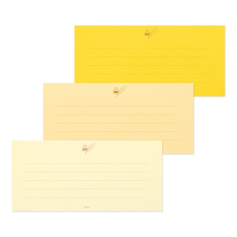 Midori Giving A Color Message Pad - Gold