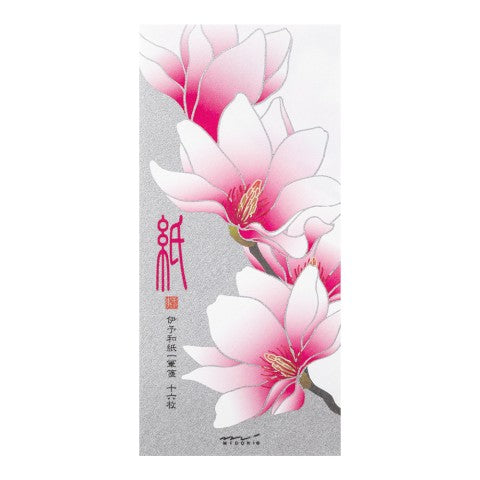 Midori Silk-Printing Message Letter Pad - Magnolia Pink