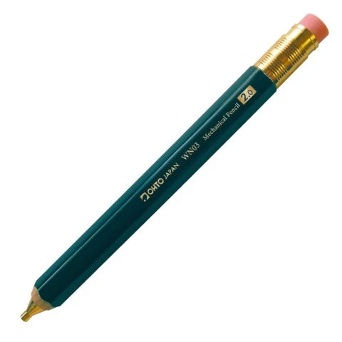 Ohto WN03 Wooden Mechanical Pencil 2.0 - Green (2mm)