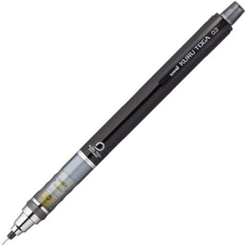 Kuru Toga Standard Mechanical Pencil 0.3 Black – Dromgoole's Fine