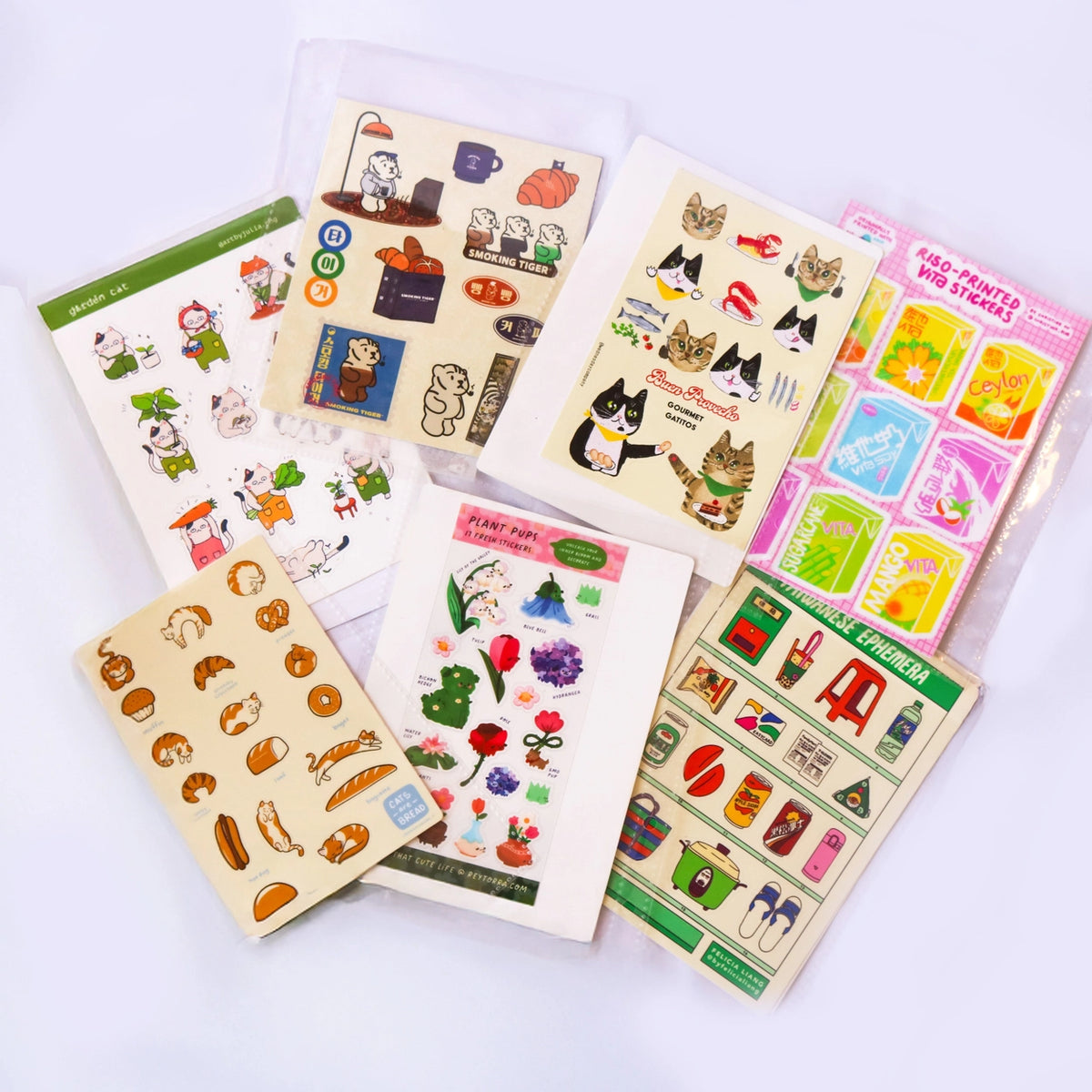 Menmin Made A5 Journal Bag Accessory Refill - Clear Sticker Sleeve Inserts (7-Pack)