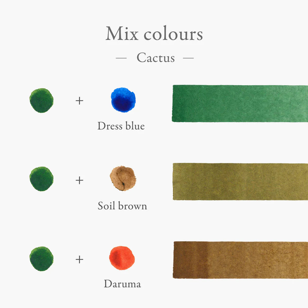 Kakimori Inkstand Colour 03 Cactus (35ml) Bottled Ink