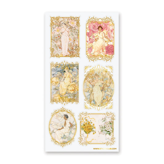 Faire Stickii Sticker Sheet - Floral Faes
