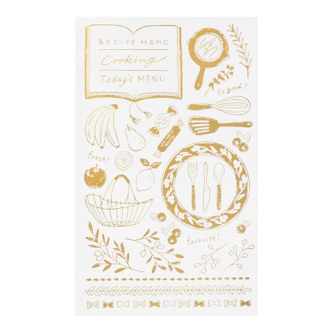Midori Foil Transfer Stickers - Kitchen