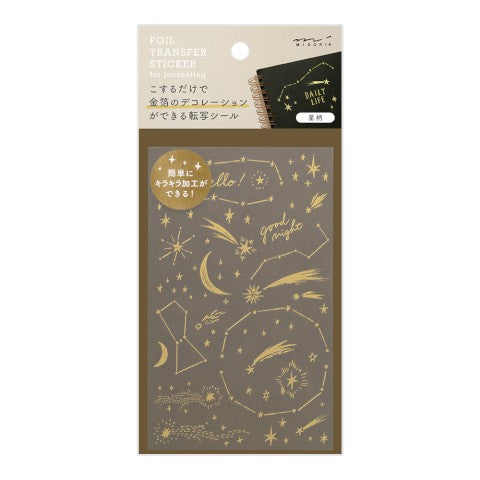 Midori Foil Transfer Stickers - Stars