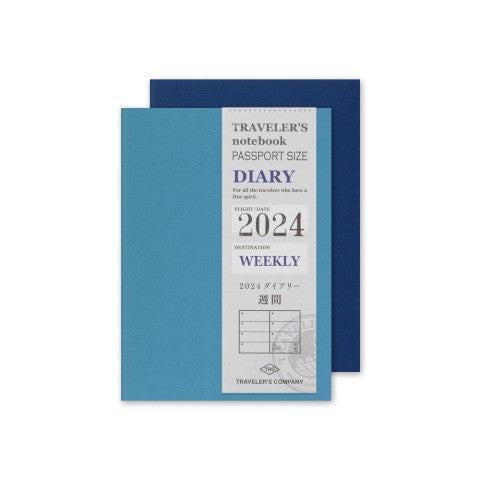 Traveler's 2024 Passport Size Diary Insert - Weekly