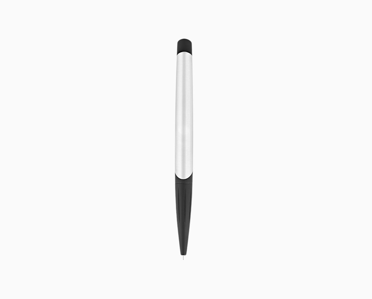 S.T. Dupont Defi Millenium Ballpoint - Brushed Chrome and Matte Black