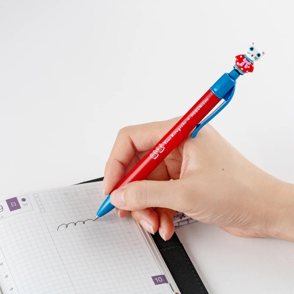 Hobonichi Yumi Kitagishi Ballpoint - White Cat
