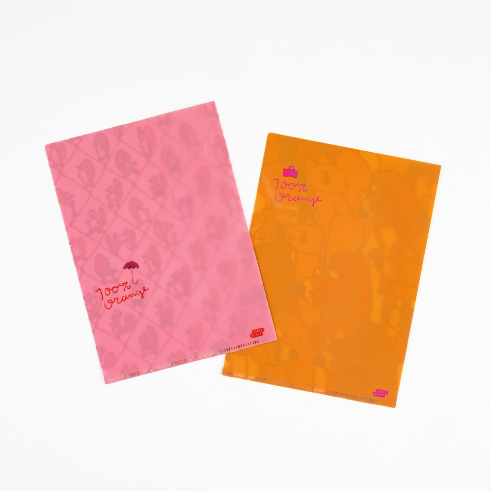 Hobonichi A5 Folder Set - 100%ORANGE: Squirrel Squadron (Set of 2)