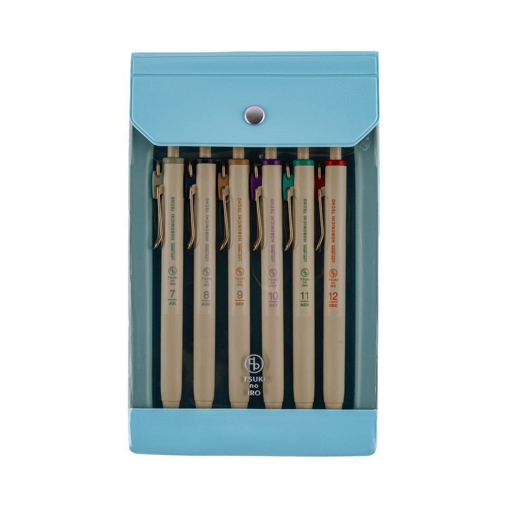 Hobonichi TSUKI no IRO: Uniball One - July-Dec Set with Case