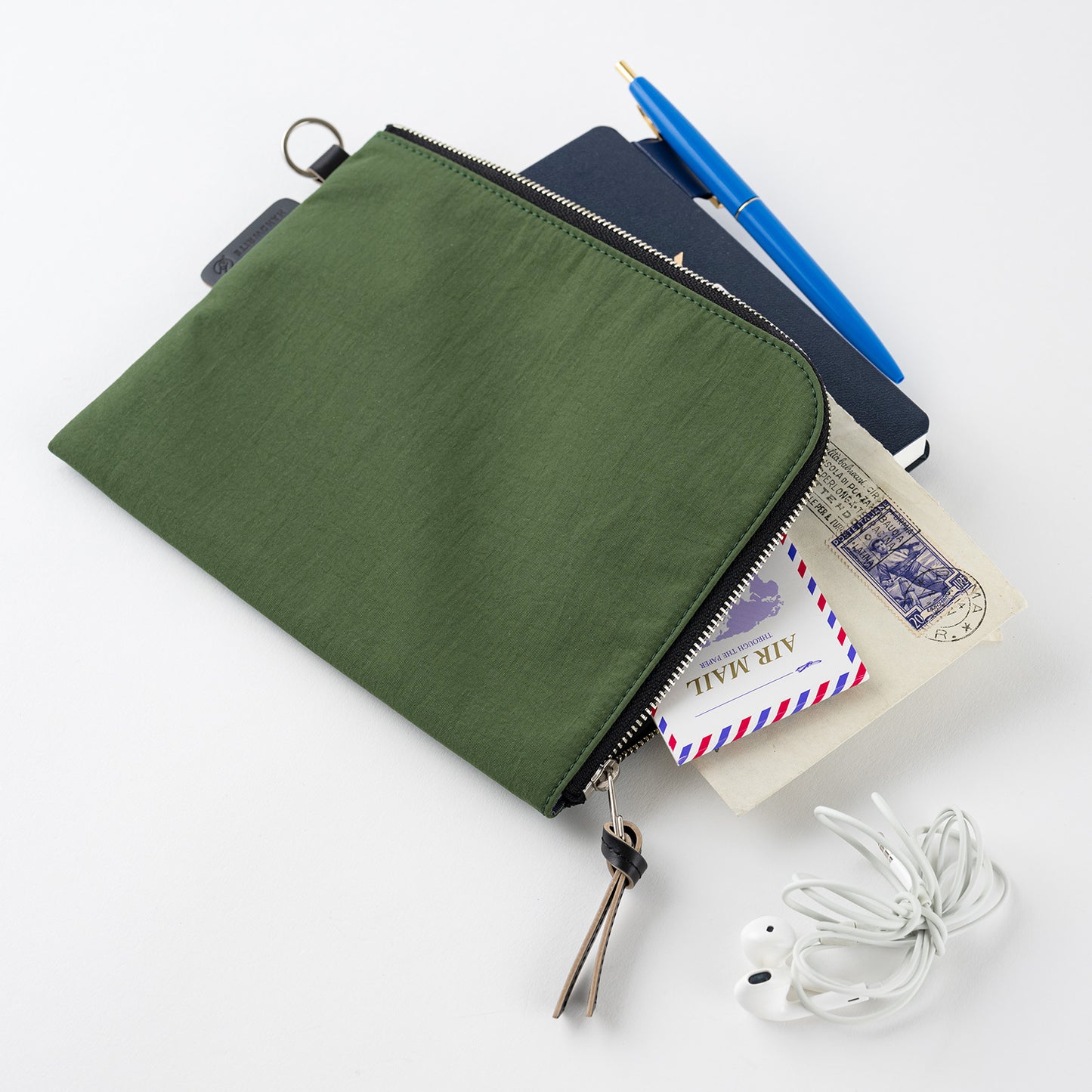 Hobonichi A6 Tragen Flat Pouch - Green