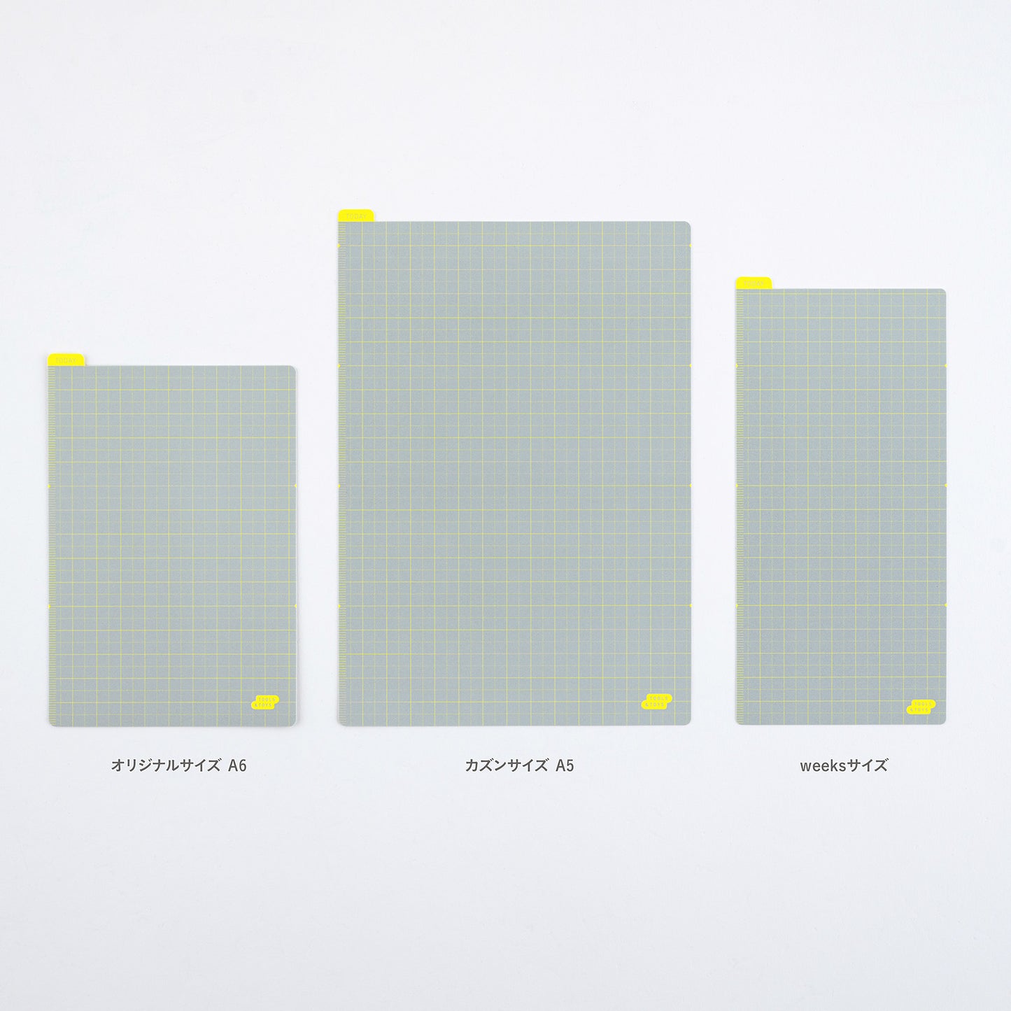 Hobonichi A6 Pencil Board - Ice Gray x Yellow