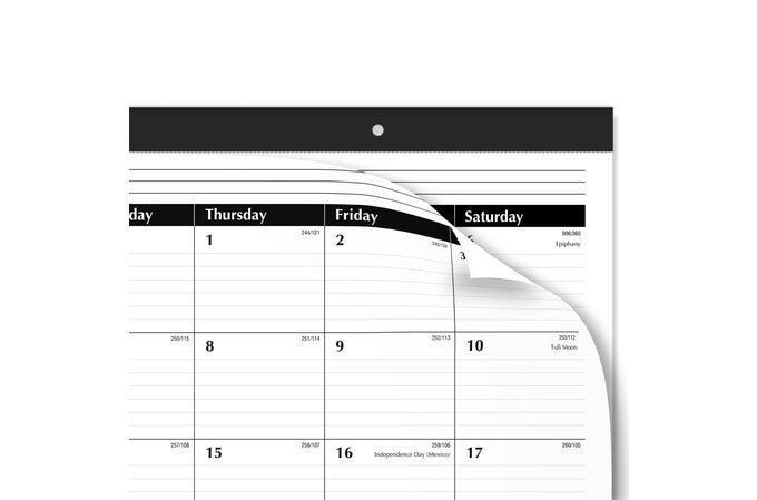 AT-A-GLANCE 2025 Monthly Desk Pad Calendar (21 3/4" x 17)