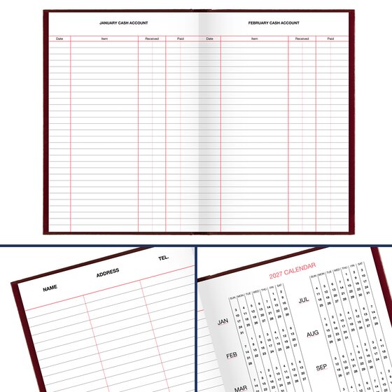 AT-A-GLANCE Standard Diary 2026 Daily Reminder (5 1/2" x 8") - Red