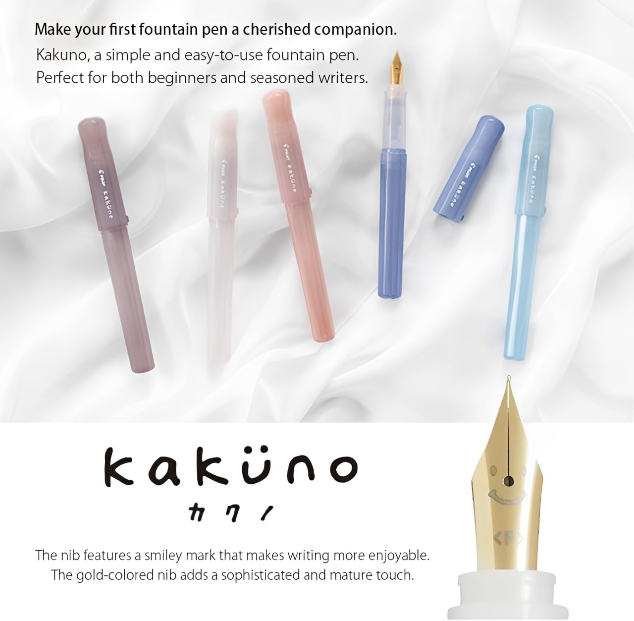 Pilot Kaküno Madoromi Fountain Pen - Cumulus White