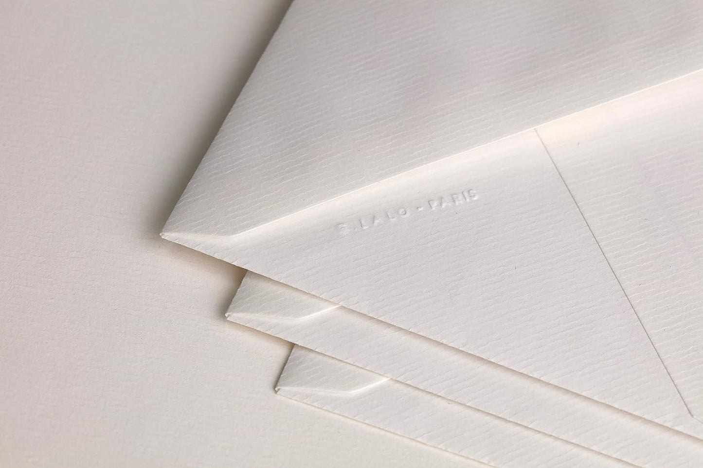 G. Lalo Verge de France A5 Correspondence Set - White