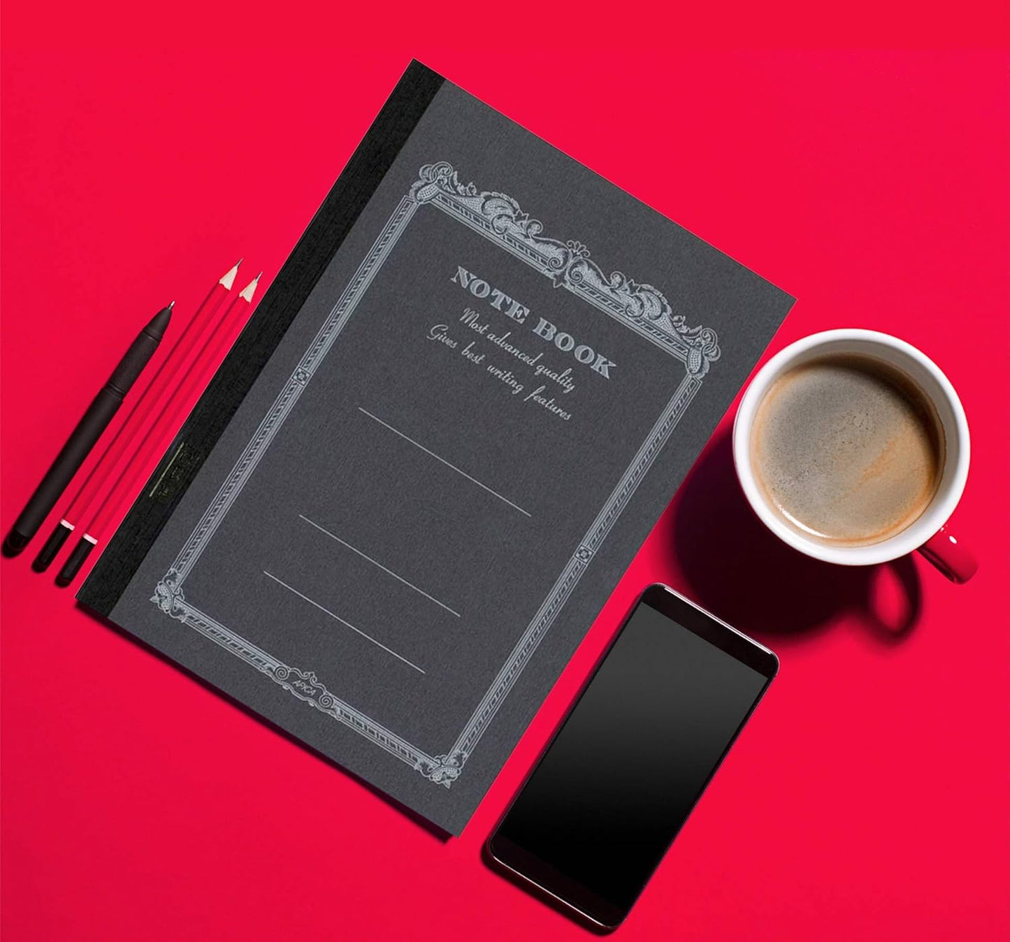 Apica CD Notebook Semi B5 - Charcoal (Lined)