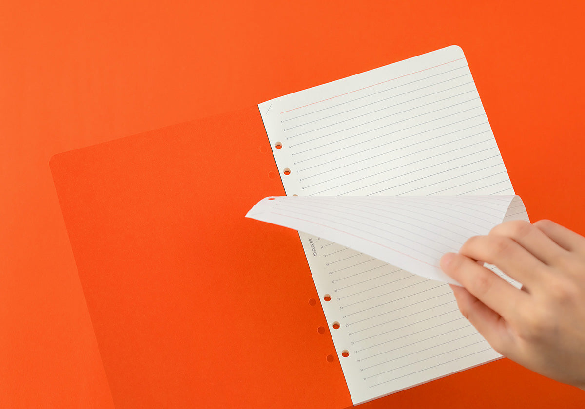 PLOTTER Refill Memo Pad 6mm Ruled (80 Sheets) - A5 Size