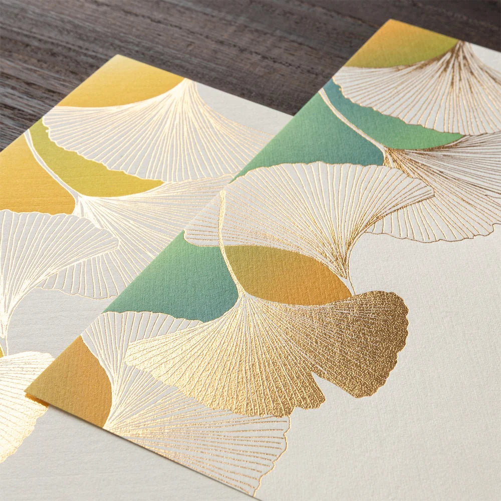 Midori Letterpad - Dancing Ginkgo (Foil Stamping)