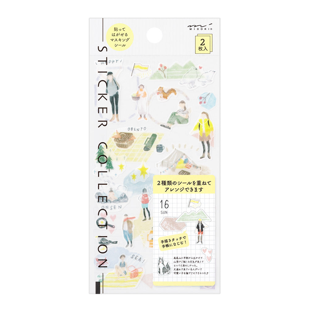 Midori Sticker - Going Out 2638 (2 Sheets)