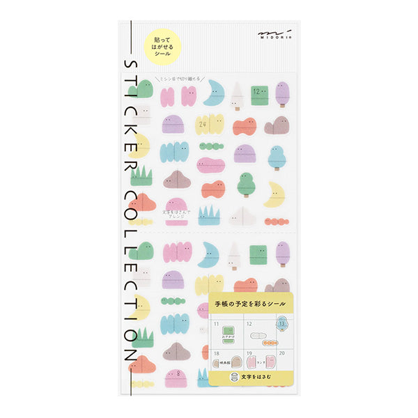 Midori Sticker - Side-Frame: Loose Illustration
