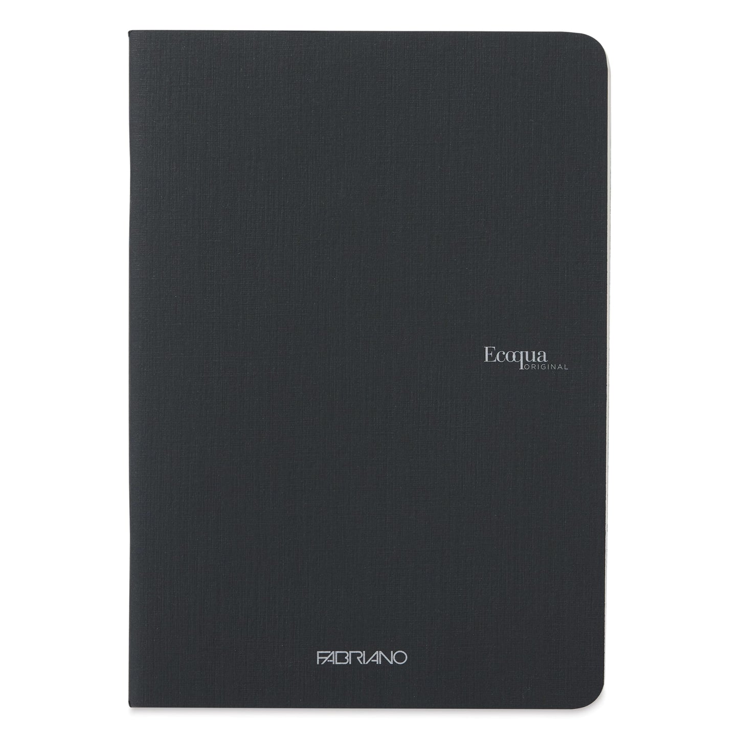 Fabriano EcoQua A5 Side-Stapled Ruled Notebook - Black