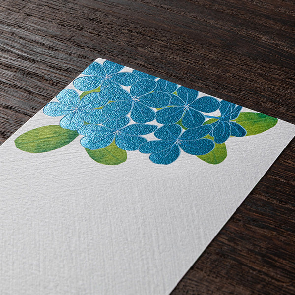 Midori Message Letterpad - Plumbago (Foil Stamping)