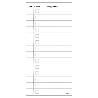 Midori To Do Memo Pad - Orange