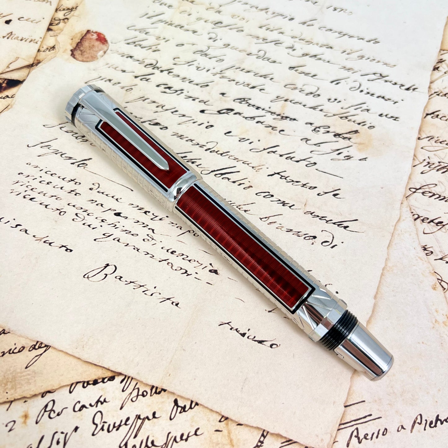 Pre-Owned Montblanc Sir Henry Tate Fountain Pen 18K M