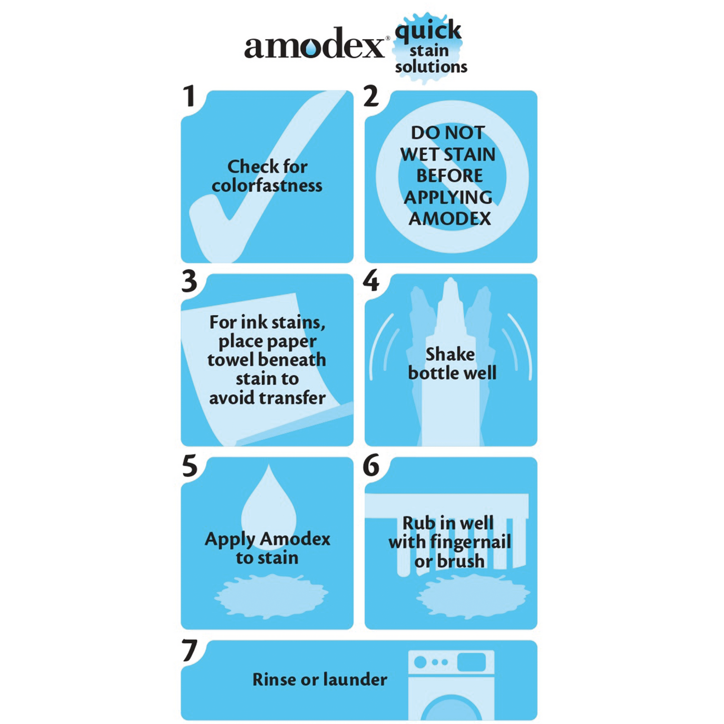 Amodex Ink and Stain Remover - 1 oz.