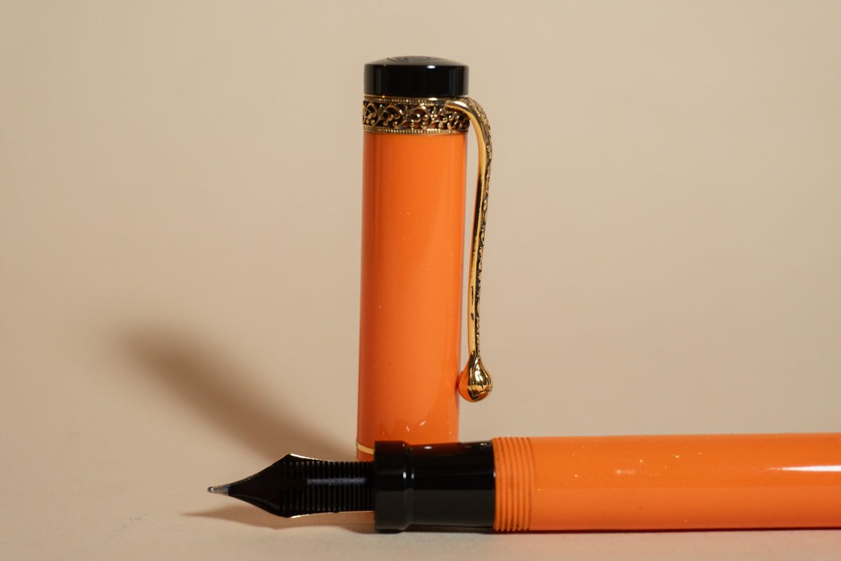 Pre-Owned Aurora Internazionale Fountain Pen - Orange - Fine