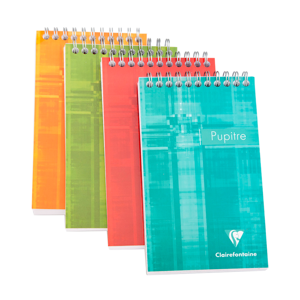 Clairefontaine #8646 Classic Lined Top Wirebound Notepad (4.25 x 6.75) (Assorted)