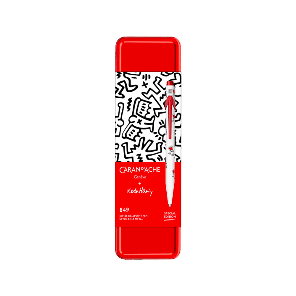 Caran d'Ache 849 Keith Haring Ballpoint - White